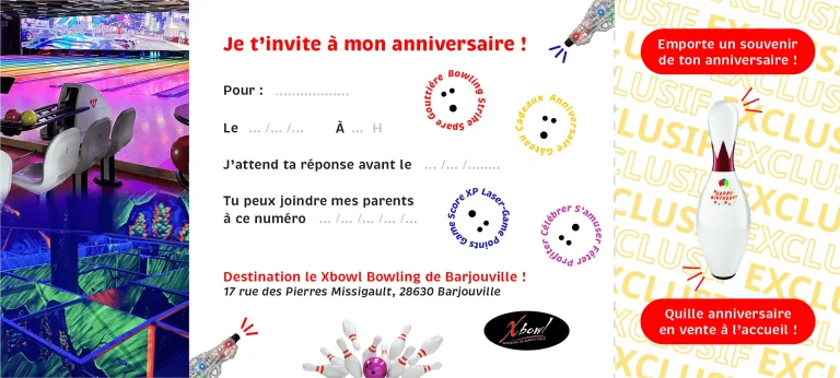 Carton pour invitation anniversaire.