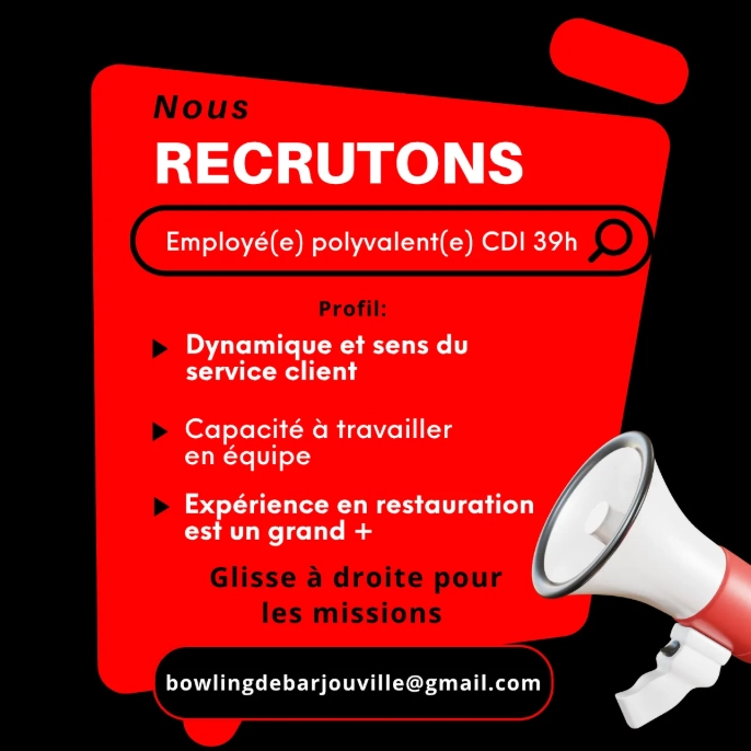 Annonce d'embauche CDI 39h