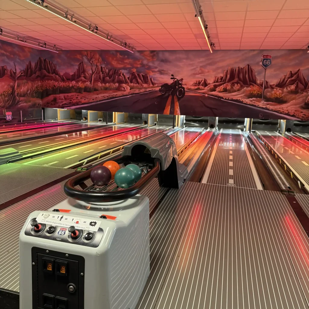 Plan rapproché Mini-Bowling