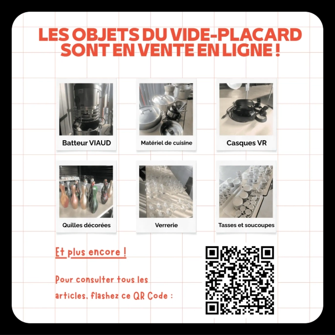 Objets du vide-placard en vente